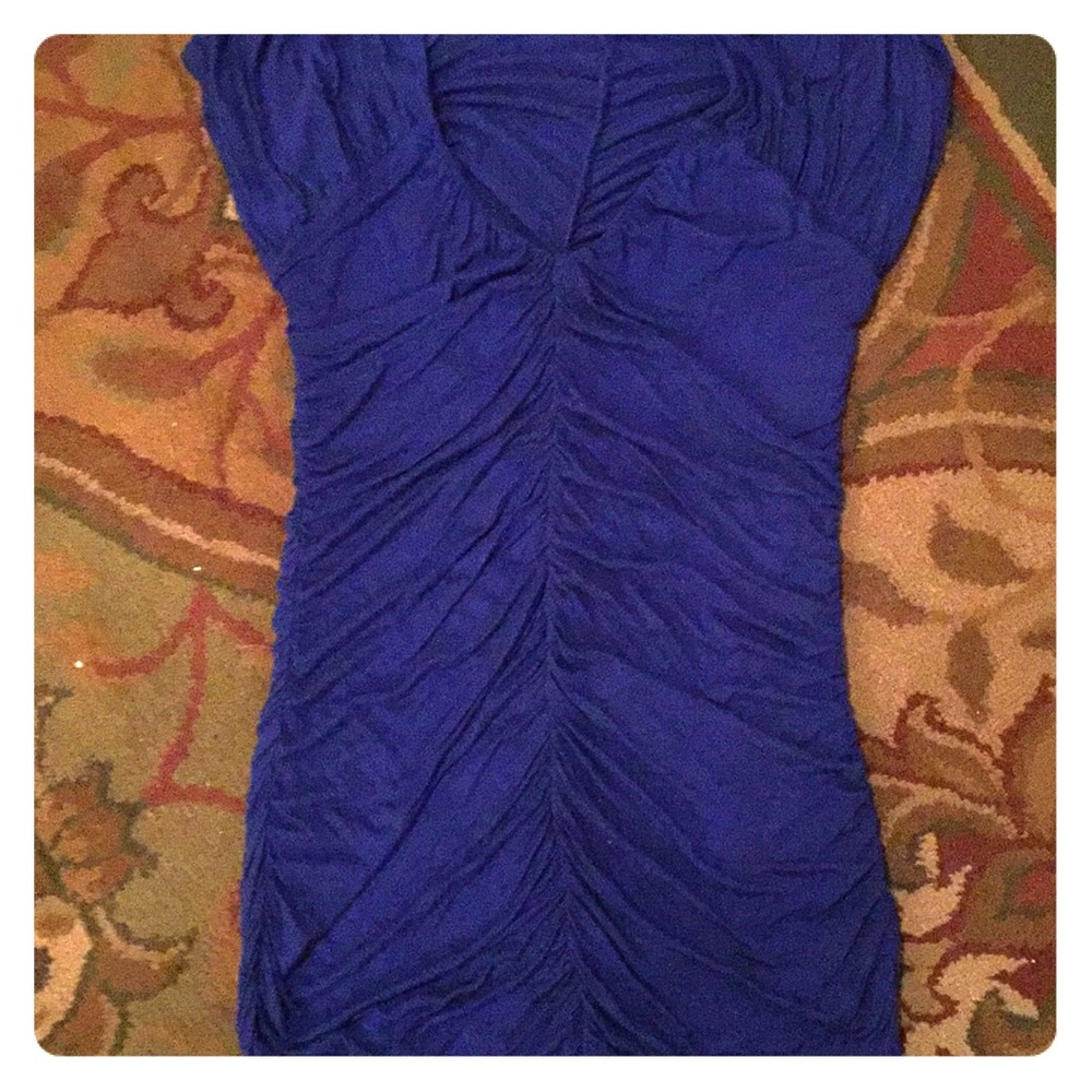 Royal blue Express short-sleeved shirt